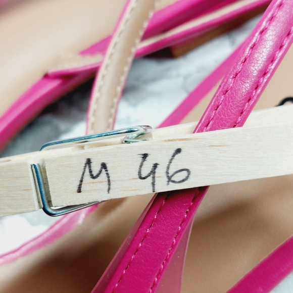 NEW ABOUND Charlatan Clear Strap D'orsay Flat In Pink - Picture 11 of 11